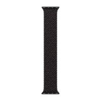 Apple Gevlochten solobandje Apple Watch | 44/45/46/49 mm - Maat 3 - Black Unity