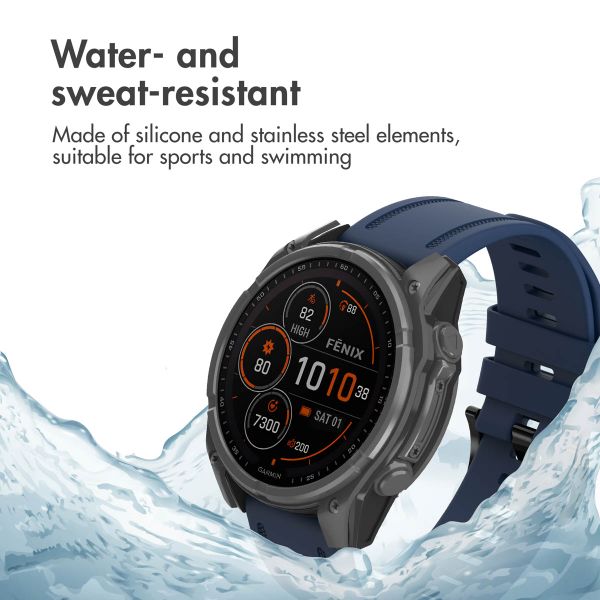 imoshion QuickFit® Line Silicone Band - Garmin QuickFit® 20 mm attachment - Dark Blue