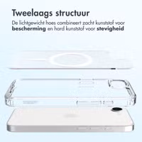 Accezz Xtreme Impact Backcover met MagSafe voor de Apple iPhone 16e - Transparant