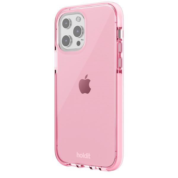 Holdit Seethru Case iPhone 13 Pro - Bright Pink