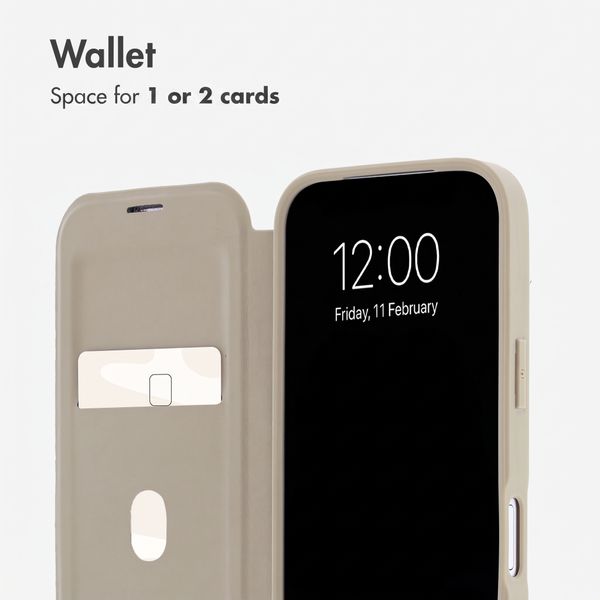 imoshion Transparent Wallet Case with MagSafe Apple iPhone 18 Pro Max / 17 Pro Max - Beige