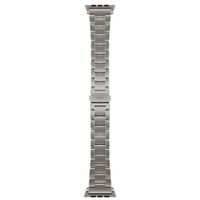 Uniq Osta Stalen band met zelf-verstelbare links Apple Watch Series 1 t/m 11 / SE / Ultra (44/45/46/49 mm) - Titanium (Silver)