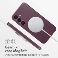 Accezz MagSafe Leather Backcover Samsung Galaxy S24 Plus - Heath Purple