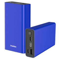 imoshion Ultra Series Aluminium Powerbank 20.000 mAh - Quick Charge en Power Delivery - Cobalt Blue