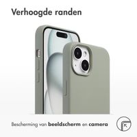 Accezz Liquid Silicone Backcover met MagSafe Apple iPhone 15 - Cooper Green