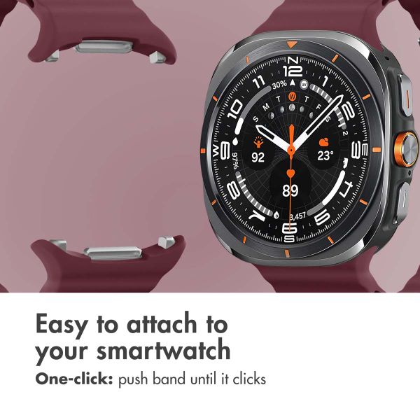 imoshion Ocean Silicone Band Samsung Galaxy Watch Ultra 2 (2026) / Ultra (2024/2025) - Wine Red