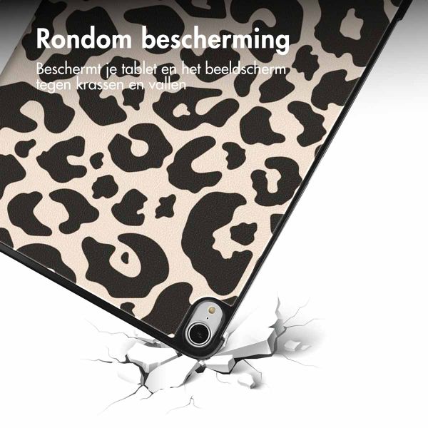 imoshion Design Trifold Bookcase Apple iPad Air 13 inch (2025) M3 / (2024) M2 - Leopard