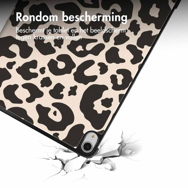 imoshion Trifold Design Bookcase iPad Air 13 inch (2024) M2 - Leopard