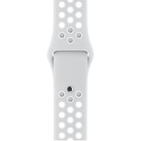 Apple Nike Sport Band Apple Watch Series 1-9 / SE - 38/40/41 mm / Series 10 - 42 mm - Pure Platinum/White