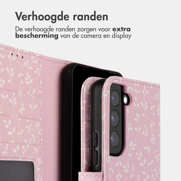 imoshion Design Bookcase Samsung Galaxy S22 - Pink Bazaar Flowers