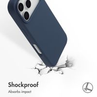 Accezz Liquid Silicone Back Cover with MagSafe Apple iPhone 17 Pro - Dark Blue