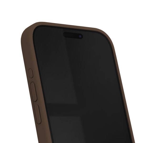 iDeal of Sweden Silicone Case met MagSafe Apple iPhone 15 Pro Max - Mocha Mousse