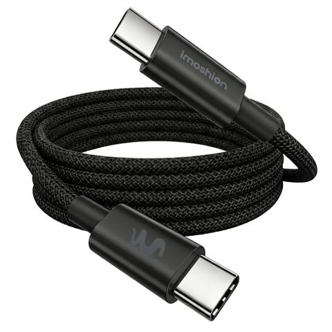 imoshion Braided USB-C naar USB-C kabel 100W - 1 meter - Zwart