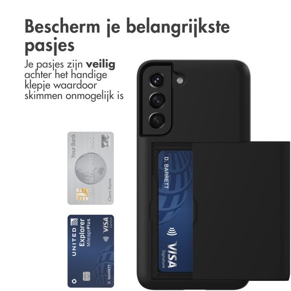 imoshion Backcover met pasjeshouder Samsung Galaxy S22 - Zwart