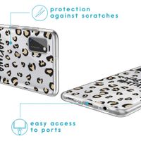 imoshion Design hoesje Samsung Galaxy A41 - Luipaard - Bruin / Zwart