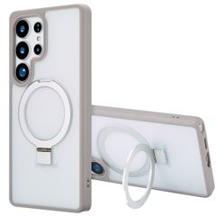 Accezz Ring Stand Backcover met MagSafe Samsung Galaxy S25 Ultra - Grey