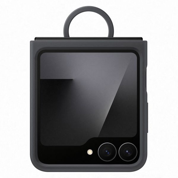 Samsung Originele Silicone Cover Ring Samsung Galaxy Z Flip 6 / Flip 7 FE - Black
