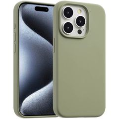 Accezz Liquid Silicone Backcover met MagSafe Apple iPhone 15 Pro - Cooper Green