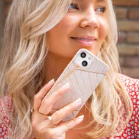 Selencia Aurora Fashion Backcover Samsung Galaxy A33 - Earth Leaf Beige