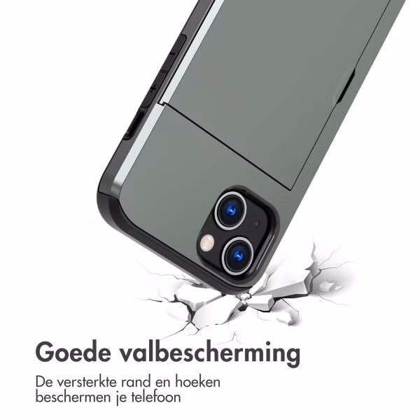 imoshion Backcover met pasjeshouder Apple iPhone 13 - Donkergroen