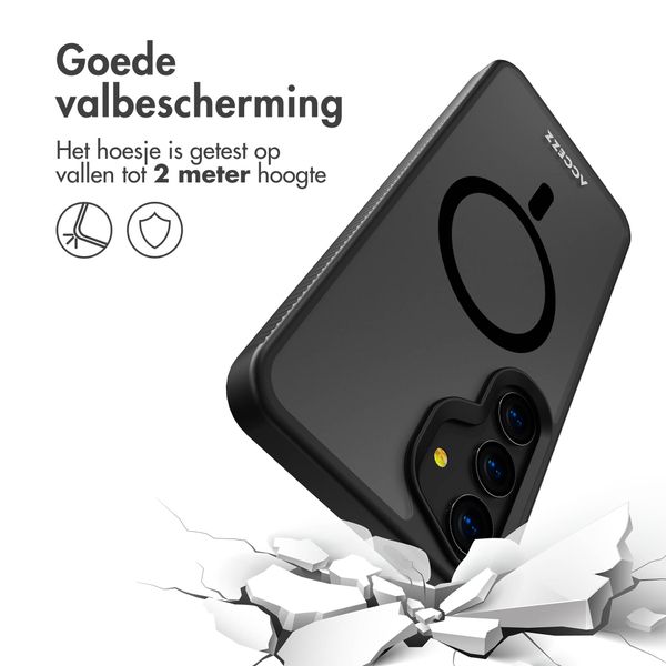 Accezz Rugged Frosted MagSafe Backcover Samsung Galaxy S24 Plus - Zwart