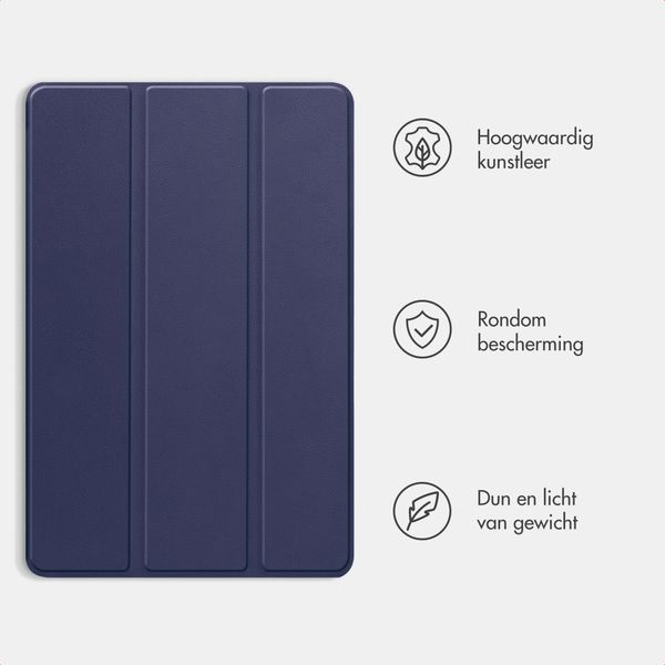 imoshion Trifold Bookcase Samsung Galaxy Tab A11 / A9 8.7 inch - Donkerblauw