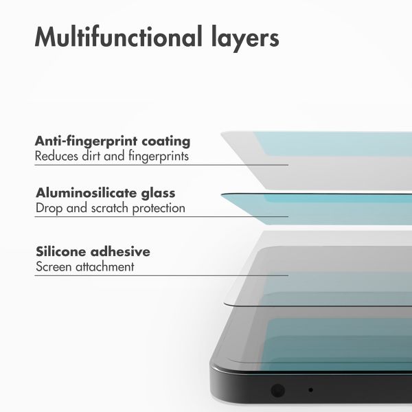 Accezz Glass Screen Protector + Applicator Apple iPad Air 11 inch (2026) M4 / (2025) M3 / (2024) M2
