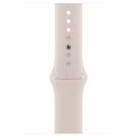 Apple Sport Band Apple Watch Series 1 t/m 11 / SE / Ultra (44/45/46/49 mm) - Maat M/L - Starlight