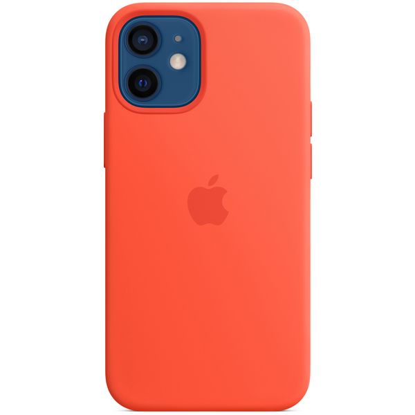 Apple Silicone Backcover MagSafe iPhone 12 Mini - Electric Orange