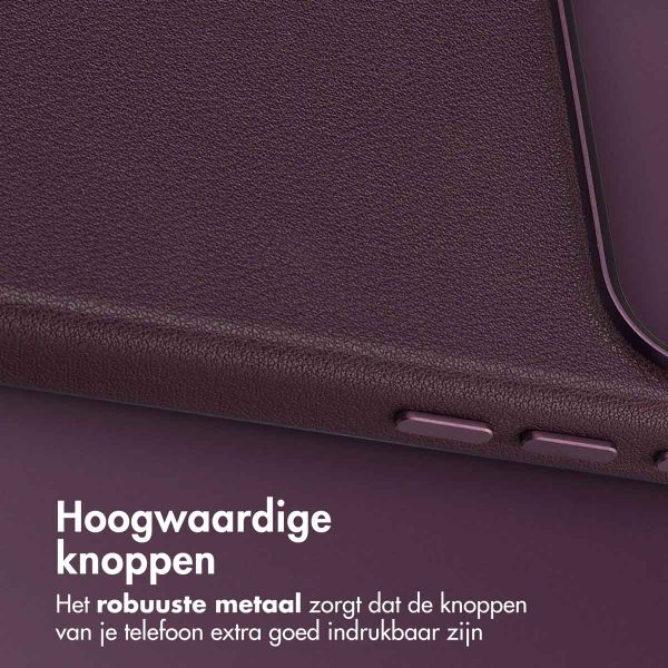 Accezz MagSafe Leather Backcover Apple iPhone 17 Pro Max - Heath Purple