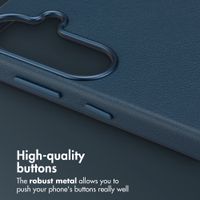 Accezz Leather Back Cover with MagSafe Samsung Galaxy S26 Plus - Nightfall Blue