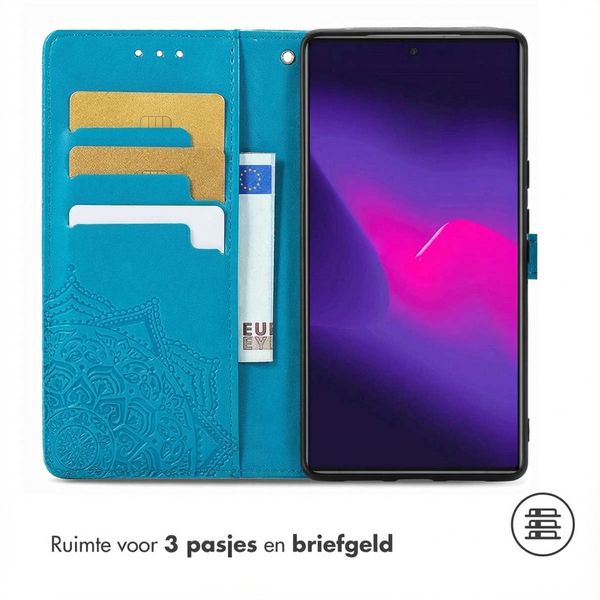 imoshion Mandala Bookcase Samsung Galaxy S24 Ultra - Turquoise