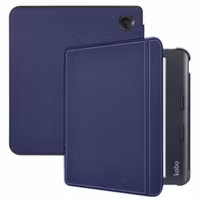 imoshion Slim Hard Case Bookcase Kobo Libra Colour - Donkerblauw