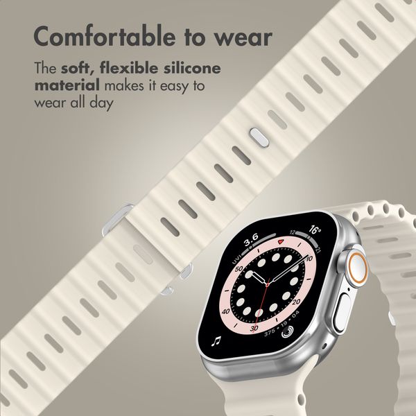 Accezz Ocean band Apple Watch | 44/45/46/49 mm - Starlight