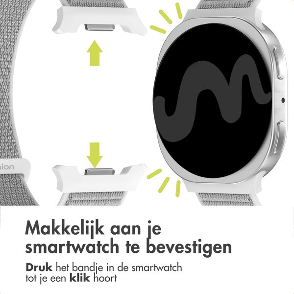 imoshion Nylon bandje Samsung Galaxy Watch 8 (40/44mm) / Classic (46mm) - Seashell