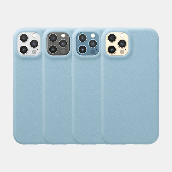 imoshion Texture Backcover iPhone 12 / 12 Pro - Lichtblauw