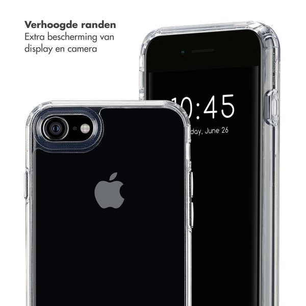Selencia Backcover met afneembare haakjes Apple iPhone SE (2022 / 2020) / 8 / 7 - Transparant