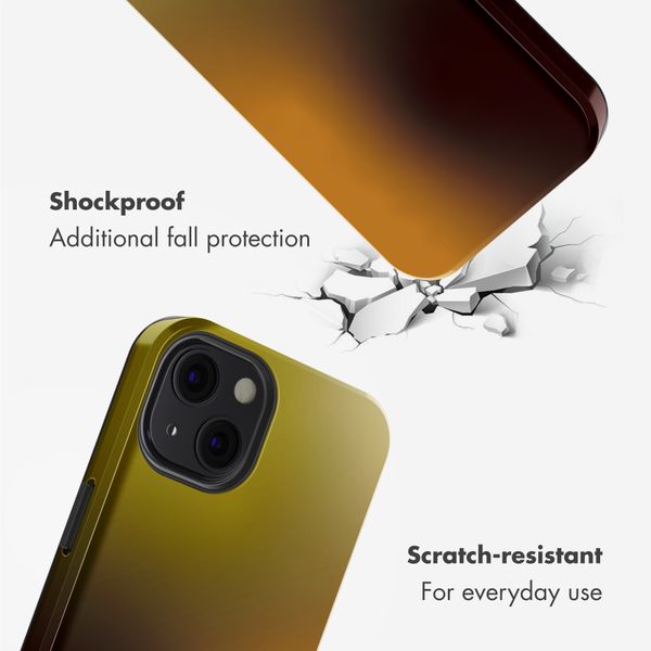 Selencia Vivid Back Cover with MagSafe Apple iPhone 13 - Gradient Olive Dust
