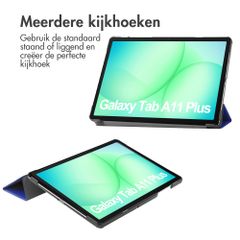imoshion Trifold Bookcase Samsung Galaxy Tab A11 Plus - Cobalt Blue