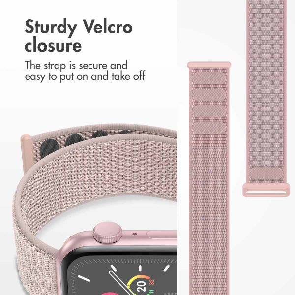 imoshion Nylon Strap Apple Watch | 44/45/46/49 mm - Light Pink