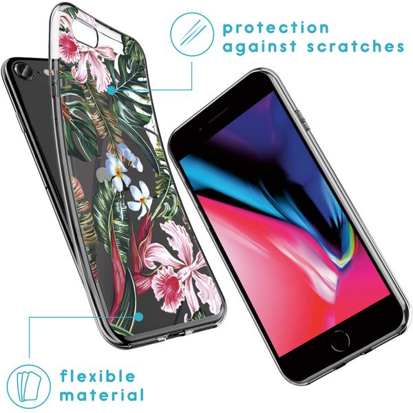 imoshion Design hoesje iPhone SE (2022 / 2020) / 8 / 7 / 6s - Tropical Jungle