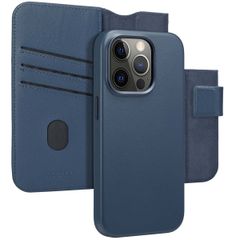 Accezz 2-in-1 Leather Bookcase with MagSafe Apple iPhone 14 Pro - Nightfall Blue