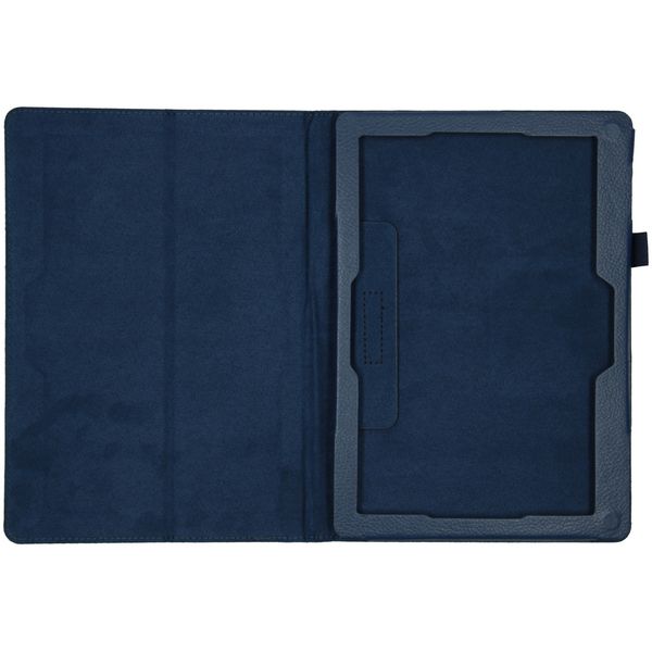 Effen Bookcase Lenovo Tab E10 - Blauw