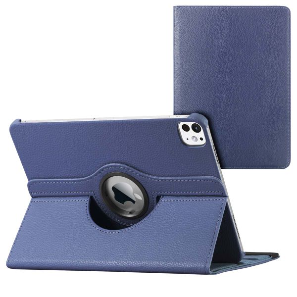 imoshion 360° draaibare Bookcase iPad 11 (2025) 11 inch / iPad 10 (2022) 10.9 inch - Donkerblauw