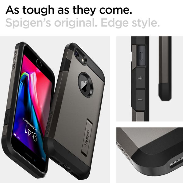 Spigen Tough Armor Backcover Apple iPhone SE (2022 / 2020) - Gunmetal