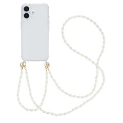 imoshion Backcover met koord + armband - Parels Apple iPhone 17 - Transparant