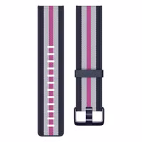 Fitbit Woven band Fitbit Versa / Versa 2 / Versa Lite - Maat S - Navy / Mulberry