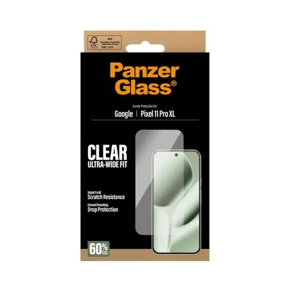 PanzerGlass Ultra-Wide Fit Anti-Bacterial Screen Protector incl. Applicator Google Pixel 11 Pro XL