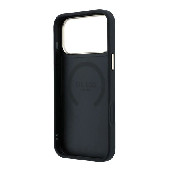 Guess 4G Metal Logo Backcover MagSafe Apple iPhone 18 Pro Max / 17 Pro Max - Black