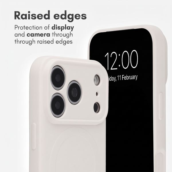 imoshion Colour Back Cover with MagSafe Apple iPhone 18 Pro / 17 Pro - Beige